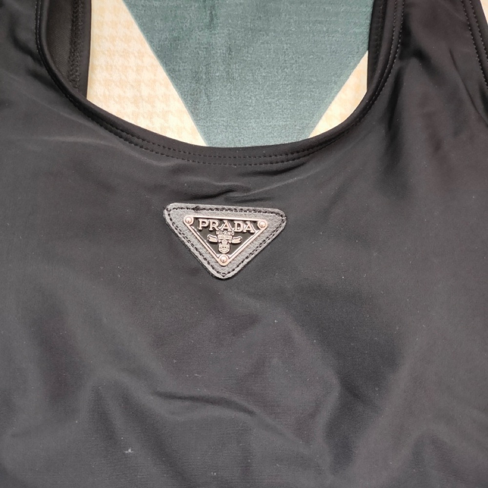 Prada Black Logo-Accent Bikini One-Piece - Picture 3 of 5